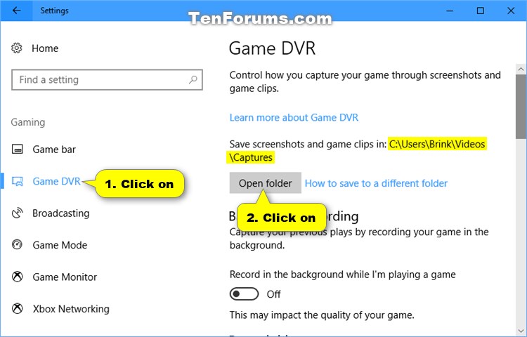 Move Location of Game DVR Captures Folder in Windows 10-game_dvr_settings.jpg