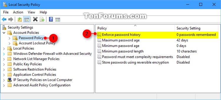 Enforce Password History for Local Accounts in Windows 10-enforce_password_history_secpol-1.jpg