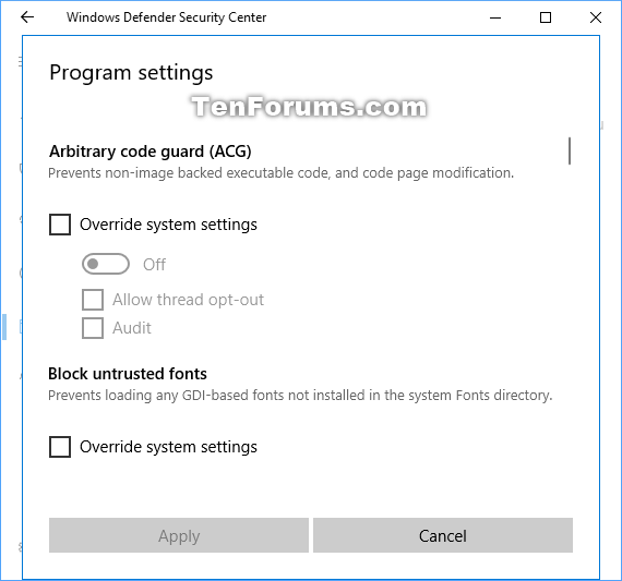 Change Windows Defender Exploit Protection Settings in Windows 10-exploit_protection_add_program_settings-3.png