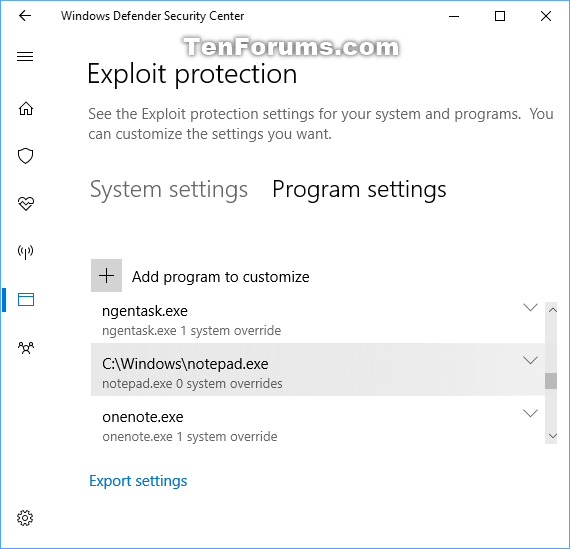Change Windows Defender Exploit Protection Settings in Windows 10-exploit_protection_add_program_settings-4.png