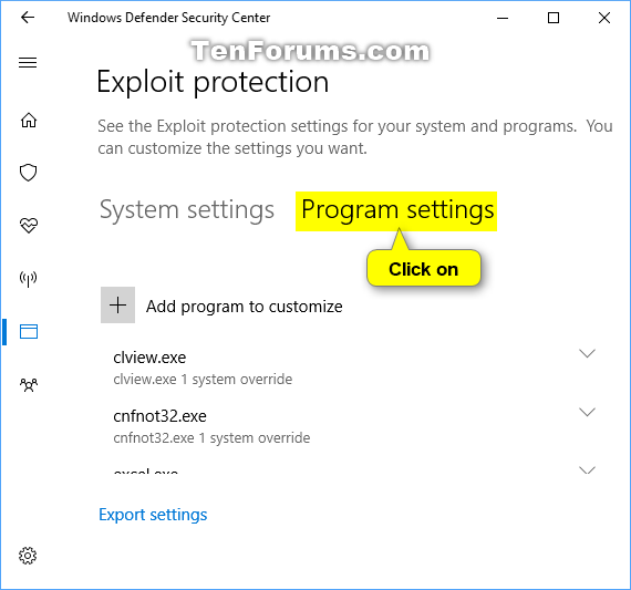 Change Windows Defender Exploit Protection Settings in Windows 10-exploit_protection_program_settings.png