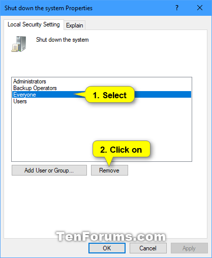 windows user rights assignment