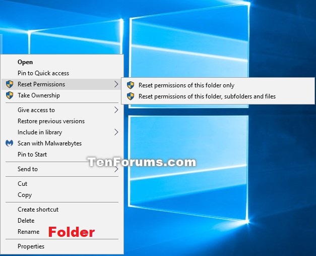 Add Reset Permissions to Context Menu in Windows-reset_permissions_of_folder_context_menu.jpg