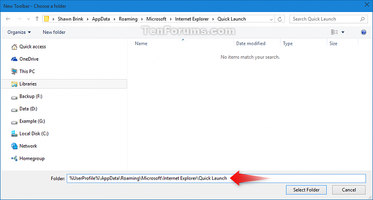 Add or Remove Quick Launch toolbar in Windows 10-quick_launch-2.png