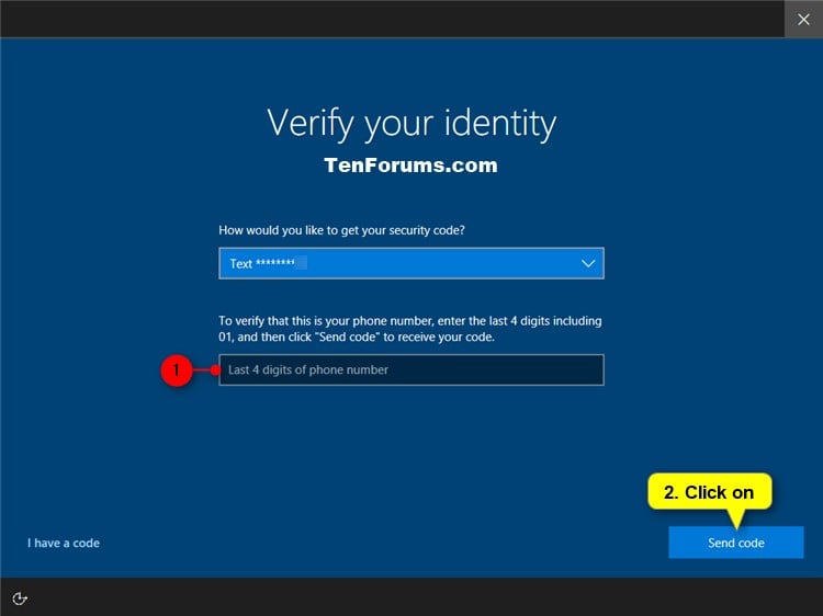 Windows 10 Verify Identity
