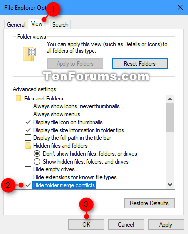Show or Hide Folder Merge Conflicts in Windows 10-hide_folder_merge_conflicts_folder_options.png