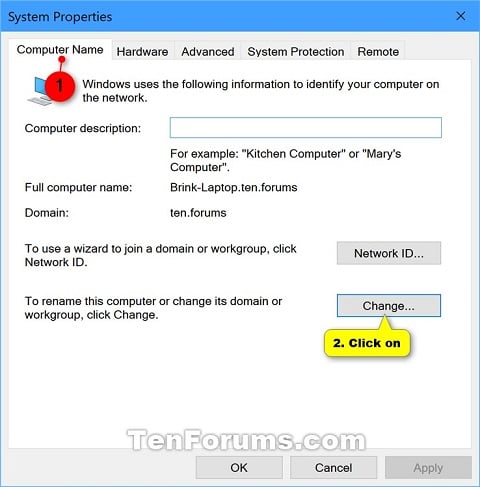 how to remove company domain from windows 10