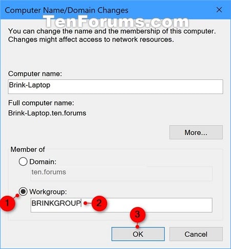 how to remove pc from domain windows 10