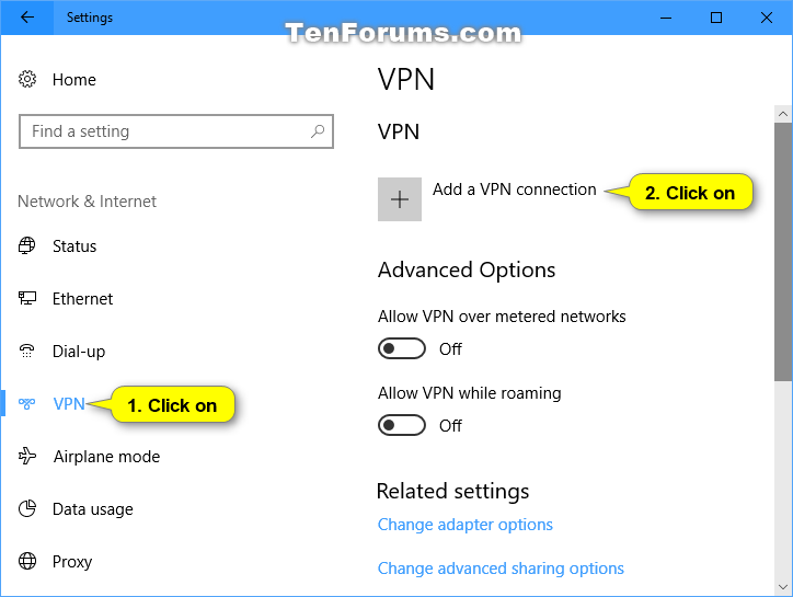 how do you add a vpn