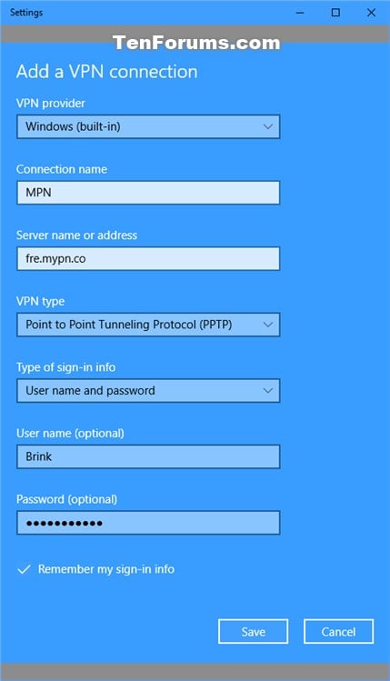 how to add a vpn connection in windows 10