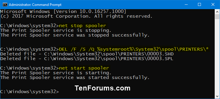 launch print management command line