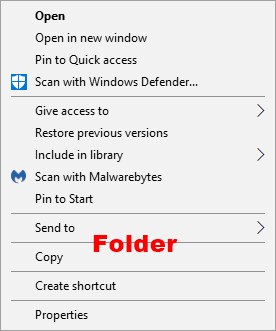 Remove File Explorer Default Context Menu in Windows 10-folder_context_menu.png
