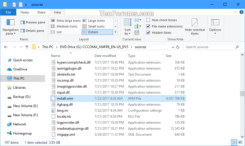 See Full Details about a Windows 10 ISO file or USB  Tutorials