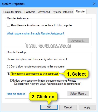Enable or Disable Remote Desktop Connections to Windows 10 PC-remote_desktop_control_panel-3.jpg