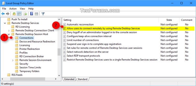 Enable or Disable Remote Desktop Connections to Windows 10 PC-remote_desktop_connections_gpedit-1.jpg