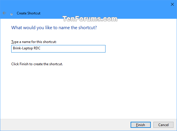 Create Remote Desktop Connection Shortcut for Specific PC in Windows-specific_pc_rdc_shortcut-3.png