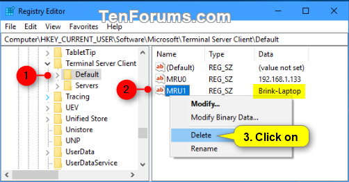 Remove Computer Entries from Remote Desktop Connection in Windows 10-delete_rdc-3.png