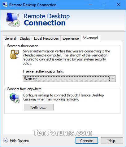 Save Remote Desktop Connection Settings to RDP File in Windows-rdc_settings-5.png