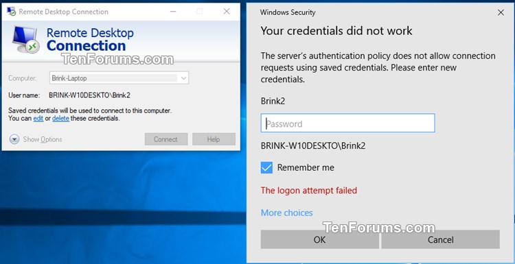 Enable Always Prompt for Password upon Remote Desktop Connection-rdc_your_credentials_did_not_work.jpg