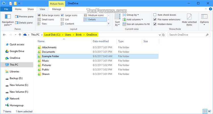 Sync Any Folder to OneDrive in Windows 10-onedrive_folder.jpg