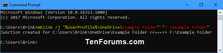 Sync Any Folder to OneDrive in Windows 10-mklink_onedrive_command.png