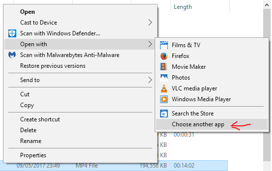 Remove Play with Windows Media Player Context Menu in Windows 10-open-1.png