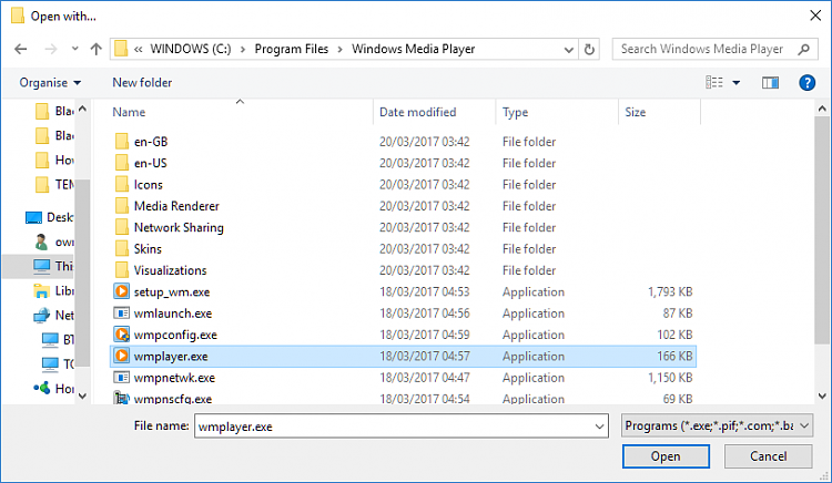 Remove Play with Windows Media Player Context Menu in Windows 10-open-4.png