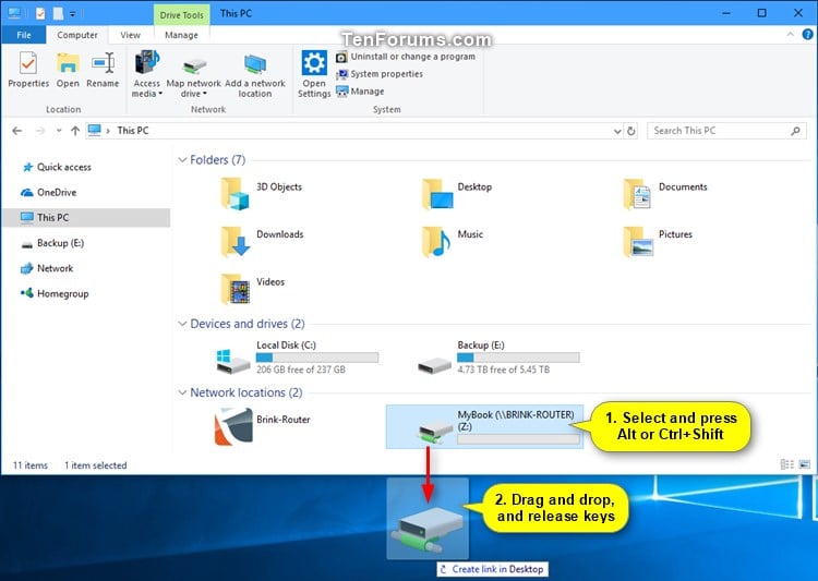 shortcut to create new folder in windows 10