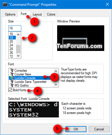 Change Console Window Font and Font Size in Windows-command_prompt_font-3.png