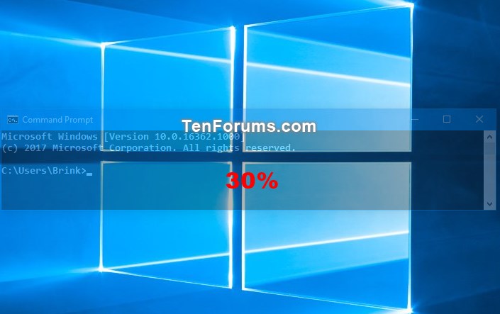 Change Transparency Level of Console Window in Windows 10-command_prompt_30_opacity.jpg