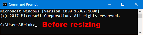Turn On or Off Wrap Text Output on Resize of Console Window in Windows-command_prompt_wrap_text-default.png