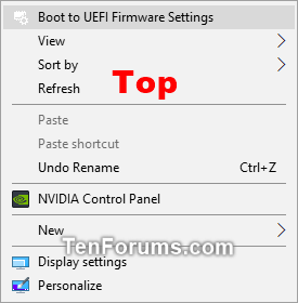 Windows 10의 UEFI 펌웨어 설정 상황에 맞는 메뉴에 부팅 추가-top-boot_to_uefi_context_menu.png