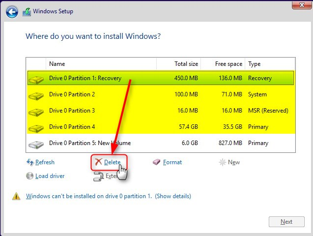 install windows 10 from usb