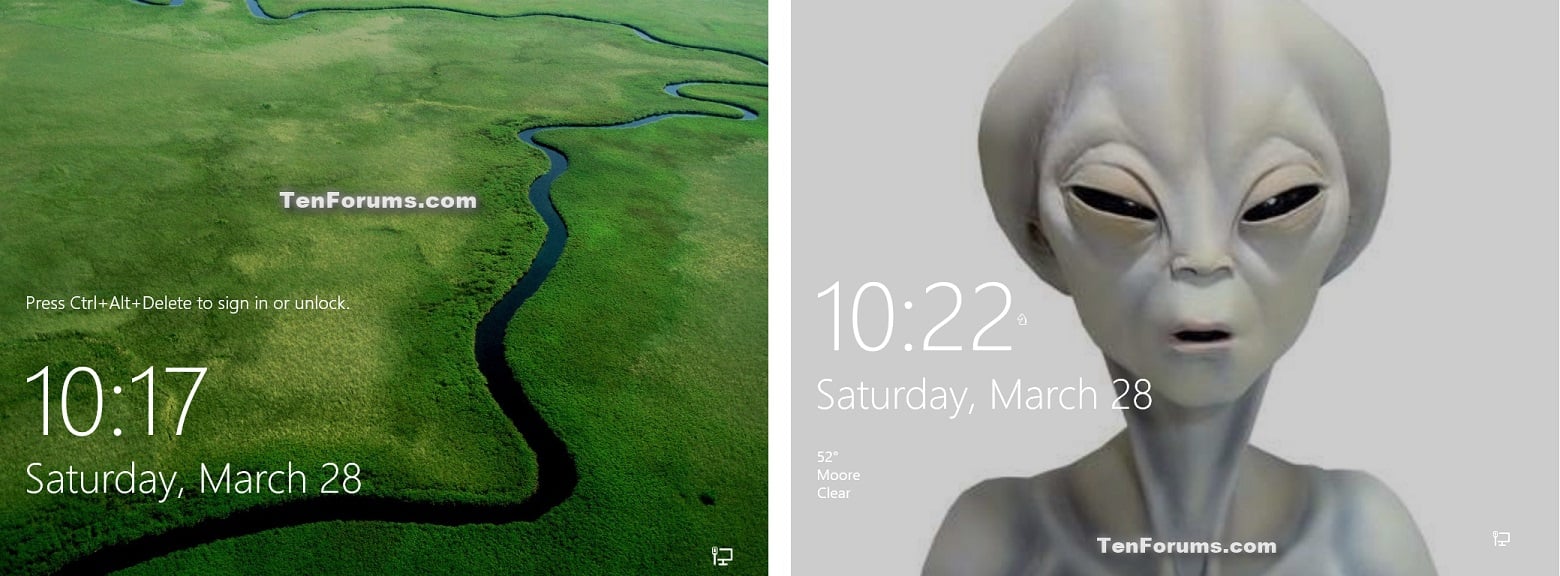 Change Lock Screen Background in Windows 10 | Tutorials