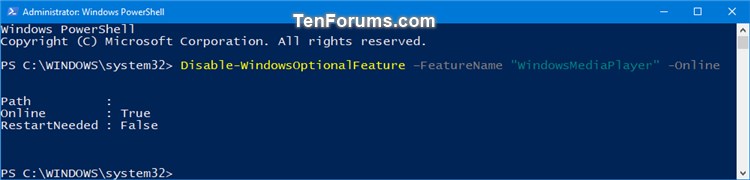 How to Install or Uninstall Windows Media Player in Windows 10-turn_off_windows_media_player_in_powershell.jpg