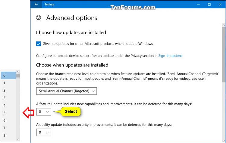 Windows Update - Defer Feature and Quality Updates in Windows 10-defer_feature_updates-3.jpg