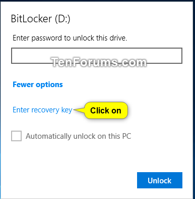 Unlock Fixed or Removable BitLocker Drive in Windows-unlock_with_recovery_key-2.png