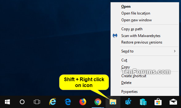 Enable or Disable Taskbar Context Menus in Windows 10-shift-rightclick_taskbar_icon_context_menu.png