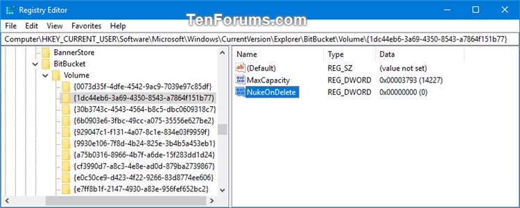 Change Maximum Storage Size for Recycle Bin in Windows 10-volume.jpg