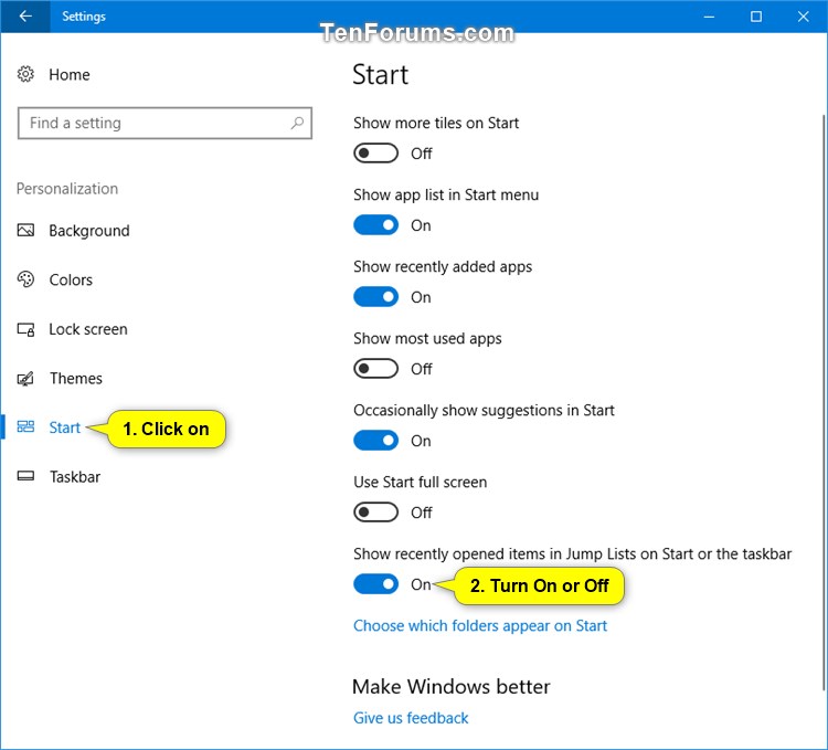 Reset and Clear Recent Items and Frequent Places in Windows 10-recent_items_settings.jpg