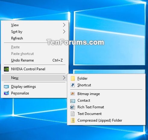 Add or Remove Default New Context Menu Items in Windows 10-new_context_menu.png