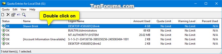 Set Disk Quota Limit and Warning Level for Specific Users in Windows-disk_quota_limit-4.jpg