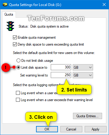 Set Disk Quota Limit and Warning Level for New Users in Windows-disk_quota_limit-4.png
