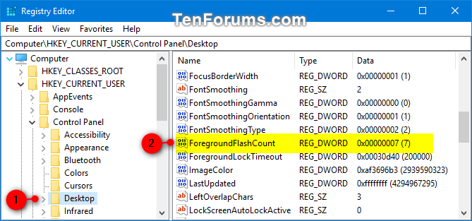 Change How Many Times Taskbar Button Flashes in Windows 10-foregroundflashcount-1.png