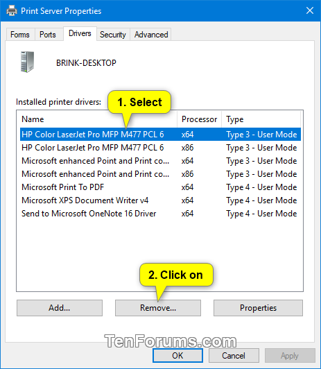 menneskelige ressourcer Vent et øjeblik Absorbere Uninstall Printer Driver in Windows 10 | Tutorials