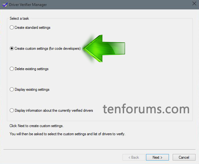 Enable and Disable Driver Verifier in Windows 10-create-settings.jpg