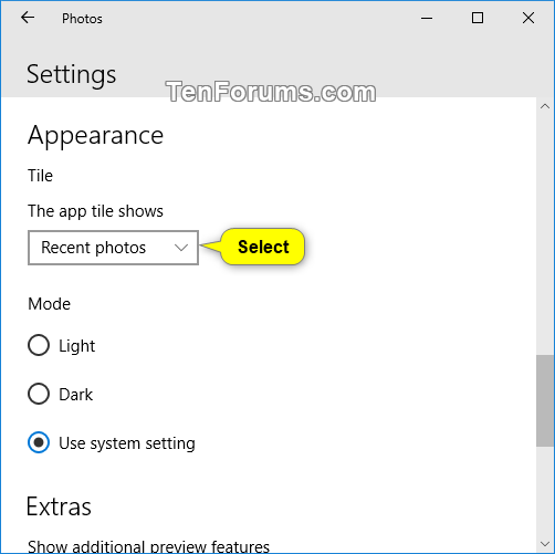 Change Photos app Live Tile Appearance on Start Menu in Windows 10-photos_app_tile_settings-2.png