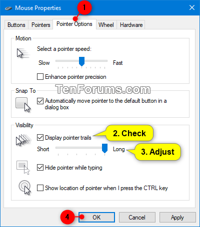 How to Enable Mouse Pointer Trails In Windows 10 [Tutorial] 