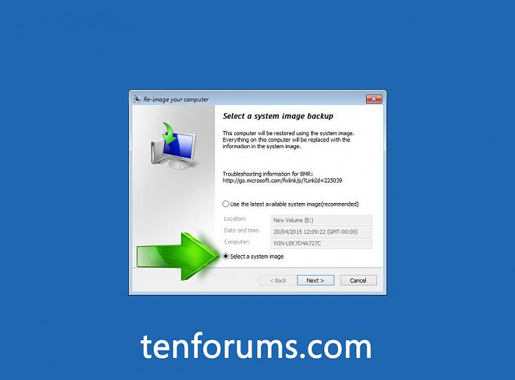 Troubleshoot Windows 10 failure to boot using Recovery Environment-select-system-image.jpg