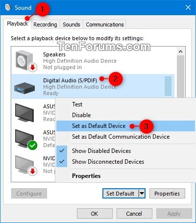 playback devices windows 10 download